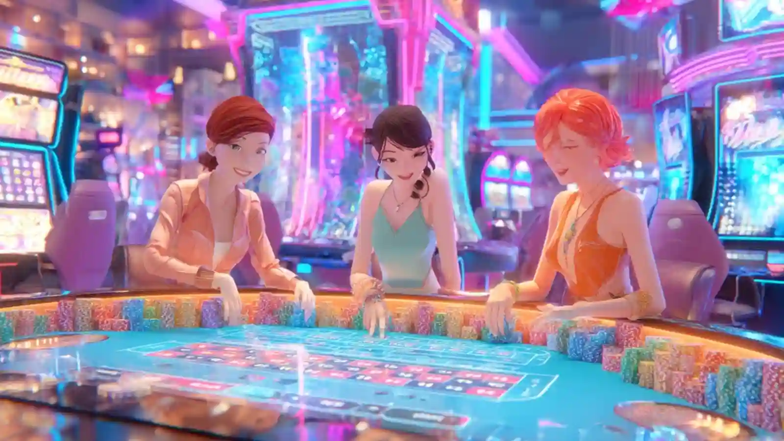 Live dealer tables and VIP lounge